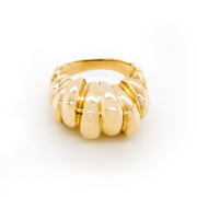14K Yellow Gold Shrimp Ring