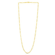 14K Yellow Gold 2.8mm Figaro Chain Anklet