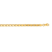 14K Yellow Gold 3.2mm Heart Chain Anklet