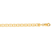 14K Yellow Gold 6.3mm Mariner Chain Necklace