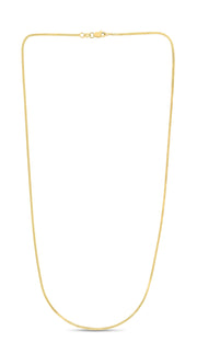 14K Yellow Gold 1.1mm Milano Chain Necklace