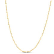 14K Yellow Gold 2.5mm Moon Chain Necklace