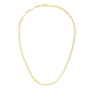 14K Yellow Gold 3.2mm Paperclip Chain Anklet