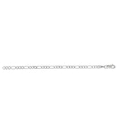 14K White Gold 2.6mm Figaro Chain Necklace
