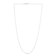 14K White Gold 1.5mm Bead Chain Necklace