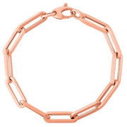 14K Rose Gold 6.1mm Paperclip Chain Necklace