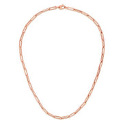 14K Rose Gold 4.2mm Paperclip Chain Necklace
