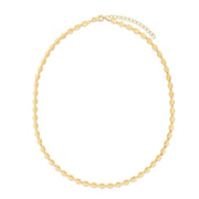 14K Yellow Gold Pebble Bead Necklace