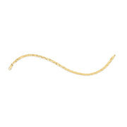 14K Yellow Gold Pebble Bead Necklace