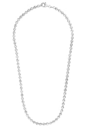 Sterling Silver 5mm Diamond Cut Bead Chain Necklace