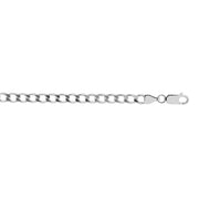 Sterling Silver 4.7mm Comfort Curb Chain Necklace