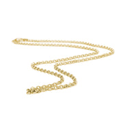 24K Yellow Gold Vermeil Thin Rolo Chain Necklace
