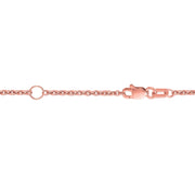 18K Rose Gold 1.8mm Extendable Cable Chain Necklace