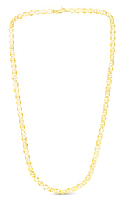 14K Yellow Gold 5.5mm Mariner Chain Necklace