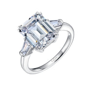 Sterling Silver Classic Three-Stone Engagement Ring