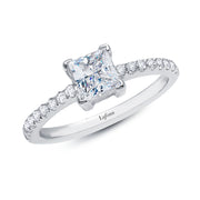 Sterling Silver 1.20 Carat Solitaire Engagement Ring