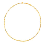 14K Yellow Gold Corto Link Paperclip Chain Necklace