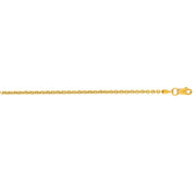 14K Yellow Gold 2.3mm Lite Forsantina Chain Necklace