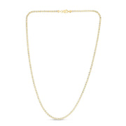 14K Two-Tone Gold 2.7mm Fancy Ice Chain Necklace