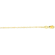 10K Yellow Gold 1.8mm Singapore Chain Necklace