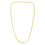 10K Yellow Gold 5.0mm Solid Diamond Cut Royal Rope Chain Necklace