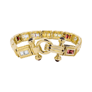 14K Yellow Gold Semiprecious Gemstone Bracelet