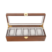 William 5-Slot Watch Box (Brown)