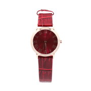 Ladies Red Stainless Steel Dress Watch