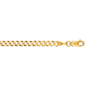 14K Yellow Gold 3.6mm Comfort Curb Chain Necklace