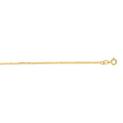 14K Yellow Gold 1.2mm Mariner Chain Necklace