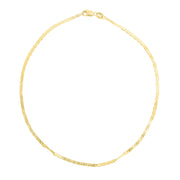 14K Yellow Gold 1.7mm Mariner Chain Necklace