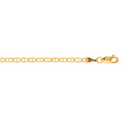 14K Yellow Gold 3.2mm Mariner Chain Necklace