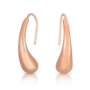 14K Rose Gold Polished Graduated Drop Earrings