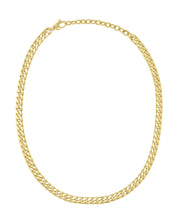 14K Yellow Gold Classic Cuban Link Choker Necklace