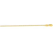 14K Yellow Gold 1.5mm Lite Forsantina Chain Necklace
