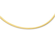 14K Two-Tone Gold 4mm Reversible Omega Bracelet