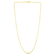 14K Yellow Gold 1.5mm Sparkle Chain Necklace