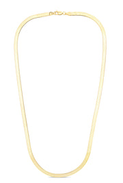 14K Yellow Gold 4mm Imperial Herringbone Chain Bracelet
