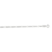 14K White Gold 1.9mm Figaro Chain Necklace