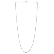 14K White Gold 1.8mm Singapore Chain Necklace
