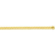 10K Yellow Gold 5mm Semi-Solid Miami Cuban Chain Necklace