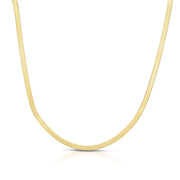 10K Yellow Gold 2.8mm Herringbone Necklace