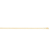 14K Yellow Gold 2mm Moon Chain Necklace