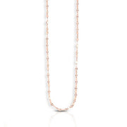 14K Rose Gold 1.4mm Mirror Rolo Chain Necklace