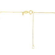 14K Yellow Gold Safety Pin Necklace