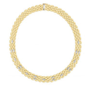 14K Two-Tone Gold 12mm Diamond Panther Necklace