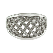 Lattice Design Diamond Ring