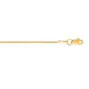 10K Yellow Gold 1.0mm Wheat Chain Necklace