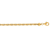 10K Yellow Gold 6mm Royal Rope Chain Necklace