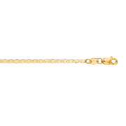10K Yellow Gold 1.7mm Mariner Chain Necklace